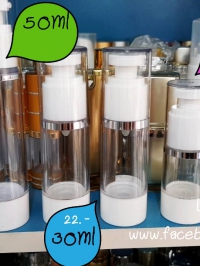  : ขวดเซรั่ม ตัวใส  15ml 30ml 50ml 100ml ຂວດໃສ່ໂລຊັ້ນ ກະປຸກຄຮີມ