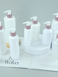  : ขวดโลชั่น 200ml 300ml 500ml หัวปั๊มสีพิ้งโกล หัวปั๊มสีชมพูเงา