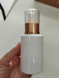 ขวดปั๊ม PET ใส + หัวปั๊ม ขวดโลชั่น : ขวด 100ml  หัวปั๊ามสีทอง / สีเงิน [SG]