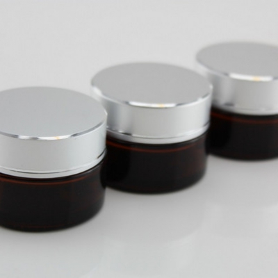 กระปุกครีม 20 g : 20g Brown Glass