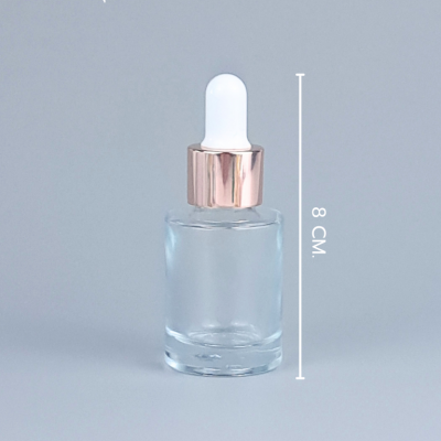 ขวดแก้วอโร่มา-หัวดรอปเปอร์ : ขวดเซรั่ม 20ml สีใส ขวดอโรม่า