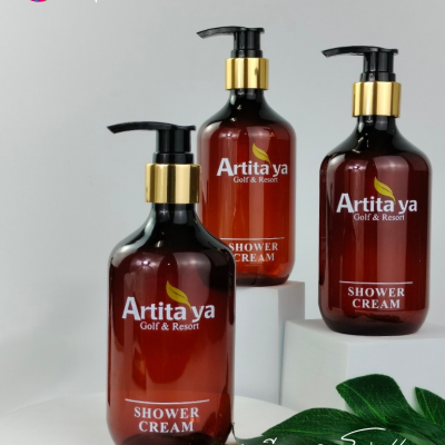 งานสกรีน : สกรีนขวดแชมพู 300ml  Artitays กาญจนบุรี กอล์ฟคลับ