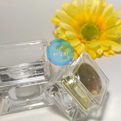 กระปุกครีมอะคริลิค : กระปุกเหลี่ยมชั้น Dior