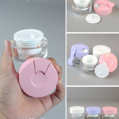 กระปุกครีมอะคริลิค : กระปุกอะคริลิค มีช้อน 15g 3สี