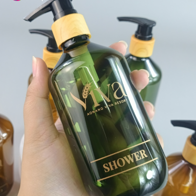 งานสกรีน : สกรีนขวดแชมพูโรงแรม  300ml