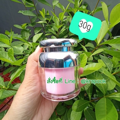 กระปุกครีมอะคริลิค : กระปุกถังนม 30g