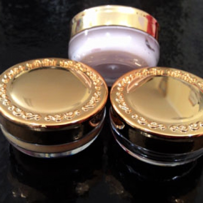 กระปุกครีม 10 g : กระปุกสกรีนฟูด รุ่นก้นกลม ฝาสีทอง