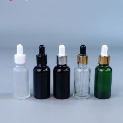 ขวดแก้วอโร่มา-หัวดรอปเปอร์ : รวมขวดแก้วเซรั่ม หัวดรอปเปอร์ 30ml