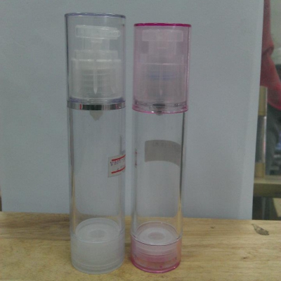 ขวดสูญญากาศ 15 ml : ขวด ส.พลาสติก ชมพูใส 15ml 30ml