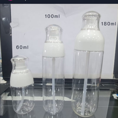 ขวดปั๊มอคิริกสวยงาม ( มีสาย ) : ขวดเซรั่ม อี๊ฟอ๊อฟ หัวปั๊ม 180ml 