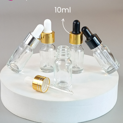 ขวดแก้วอโร่มา-หัวดรอปเปอร์ : ขวดใส่เซรั่ม 10ml ขวดแก้วใส่เซรั่ม