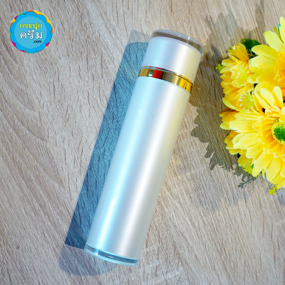 ขวดปั๊มอคิริกสวยงาม ( มีสาย ) : ขวดโทนเนอร์ ทรงกระบอก หัวหยด 120ml