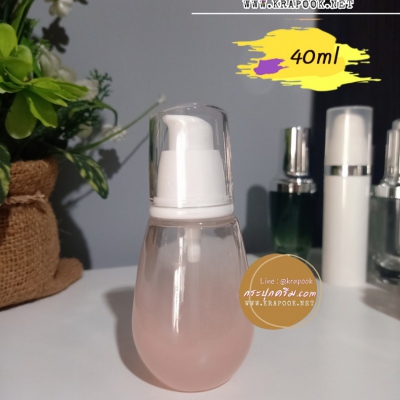 ขวดแก้ว : ขวดแก้ว ชมพู 40ml