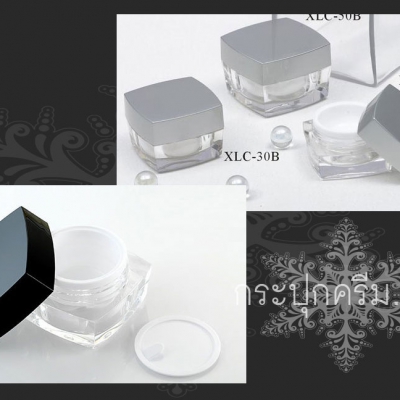 กระปุกครีม 30 g : กระปุกฝาสี่เหลี่ยม 30g