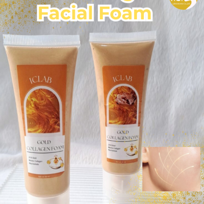 ผลิตภัณฑ์ทำความสะอาดผิวหน้า : Gold Collagen Facial Foam