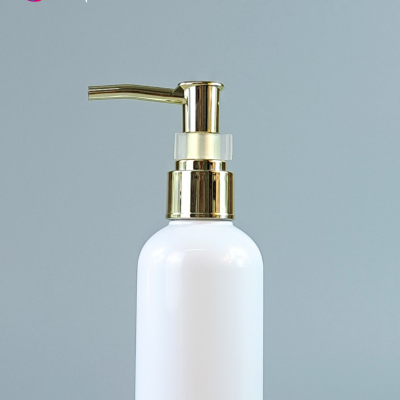 ขวดปั๊ม PET ใส + หัวปั๊ม : ขวดปั๊ม Pet 250ml หัวปั้มทอง