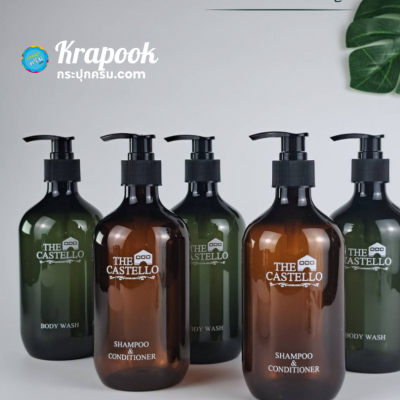 งานสกรีน : สกรีน ขวดโรงแรม 500ml