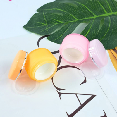 กระปุกครีมพลาสติก : กระปุกฟรอส 10g สีส้ม สีชมพู