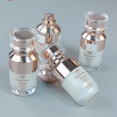 งานสกรีน : สกรีนขวดเซรั่มหัวปั้ม 15ml 1สี