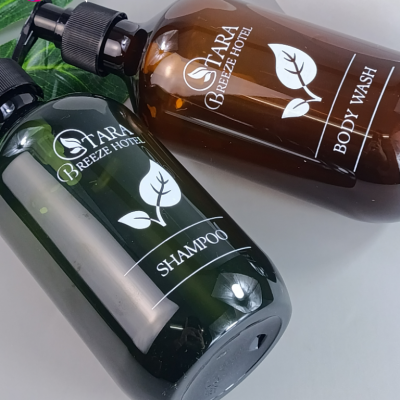 งานสกรีน : สกรีนขวดโรงแรม 500ml