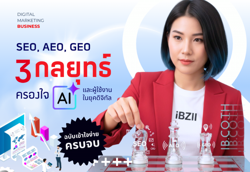 SEO, AEO, GEO : 3 กลยุทธ์สำคัญครองใจ AI และผู้ใช้งานในยุคดิจิทัล